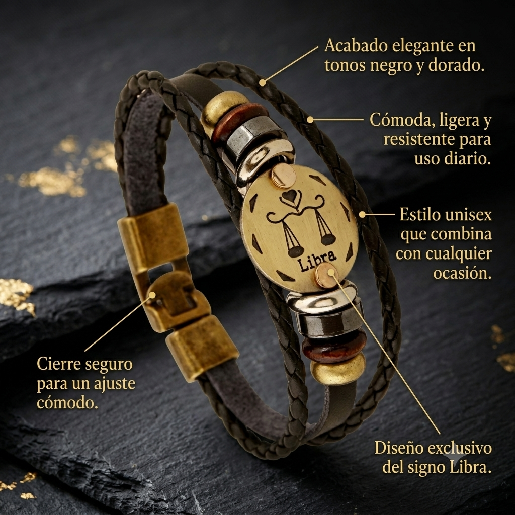 Pulsera zodiacal Virgo Dorada