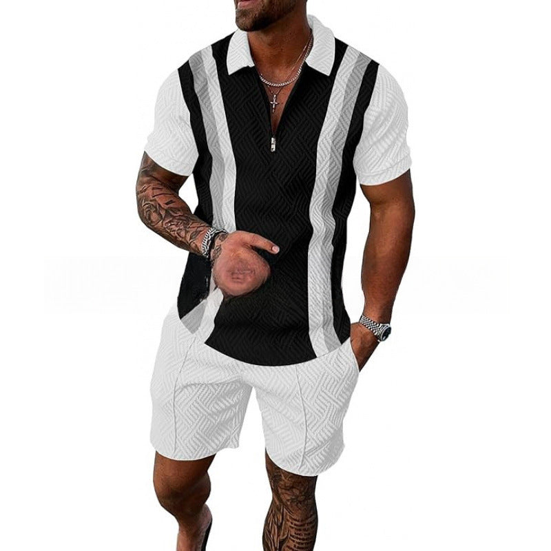 Conjunto de Polo con Cierre y Shorts