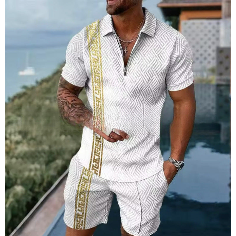 Conjunto de Polo con Cierre y Shorts