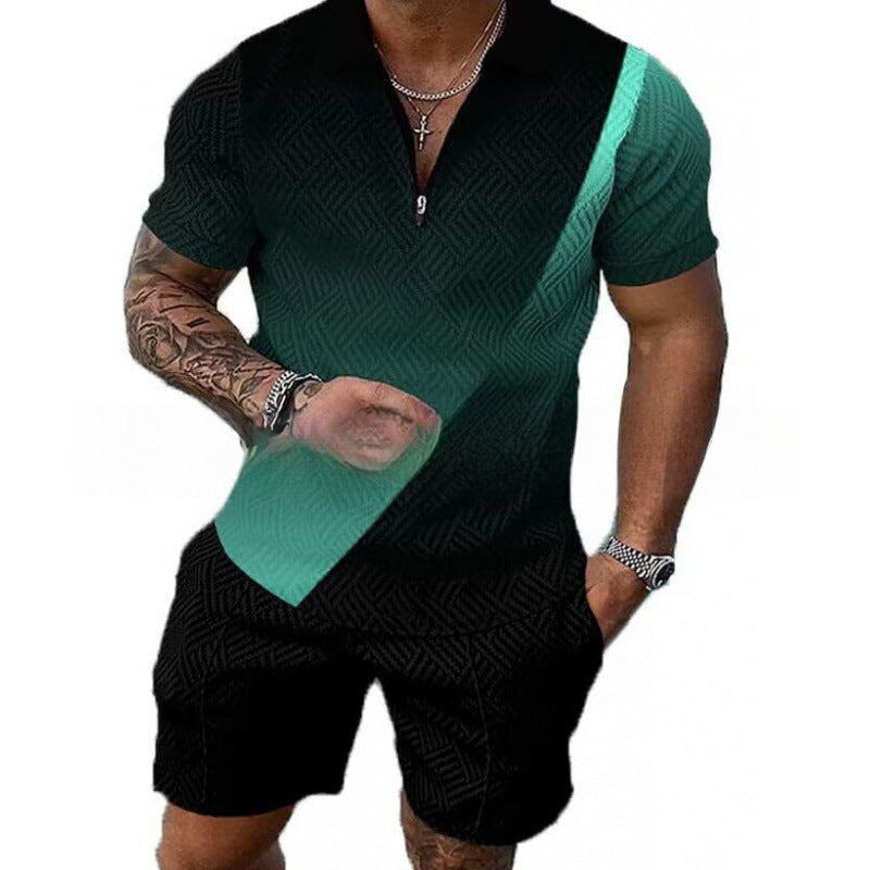 Conjunto de Polo con Cierre y Shorts