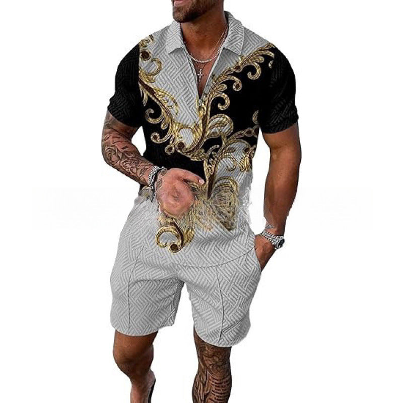 Conjunto de Polo con Cierre y Shorts