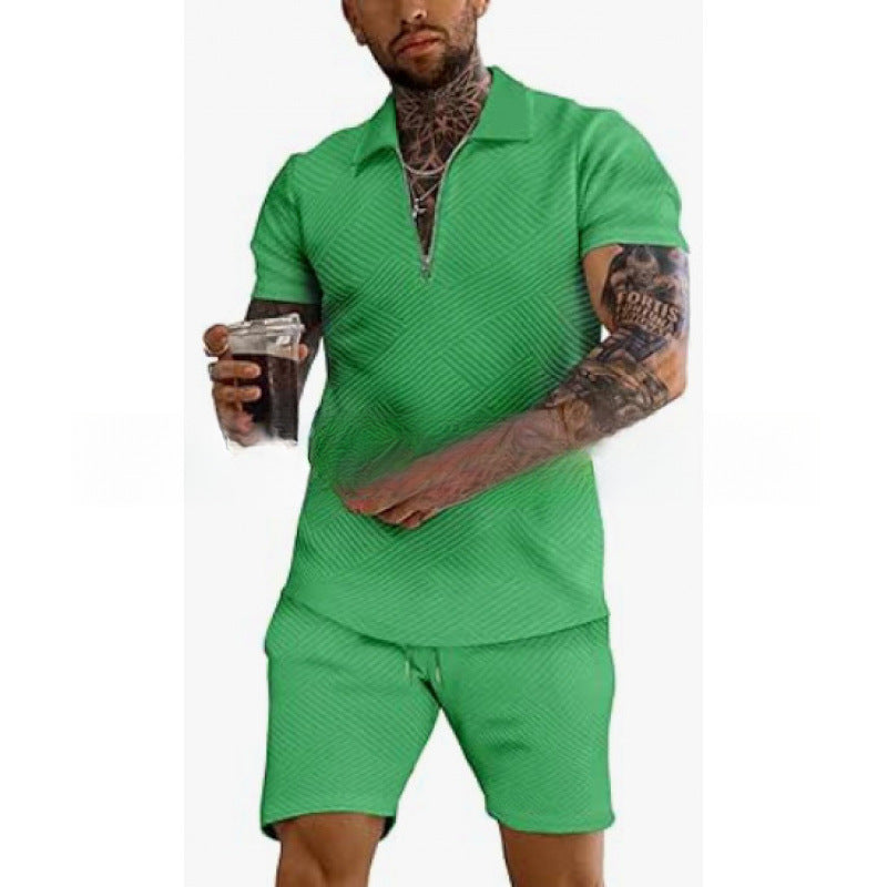 Conjunto de Polo con Cierre y Shorts