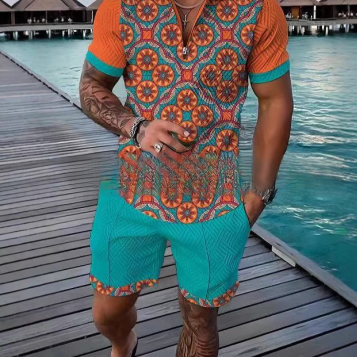 Conjunto de Polo con Cierre y Shorts