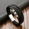 Pulsera de Cuero Trenzada a Mano