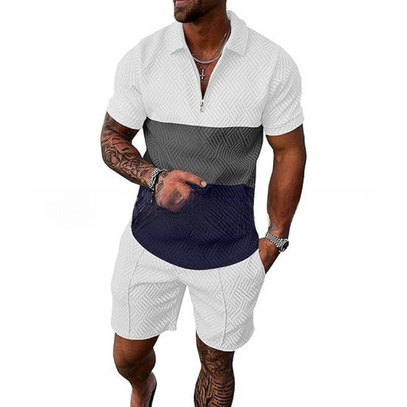 Conjunto de Polo con Cierre y Shorts