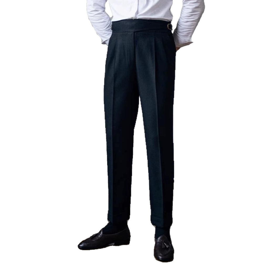 Pantalones de Tiro Alto y Corte Recto para Hombre