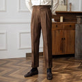 Pantalones de Tiro Alto y Corte Recto para Hombre